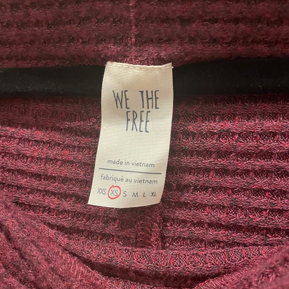 Free people hobo long sleeve maroon - Picture 4 of 4